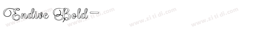 Endive Bold字体转换
